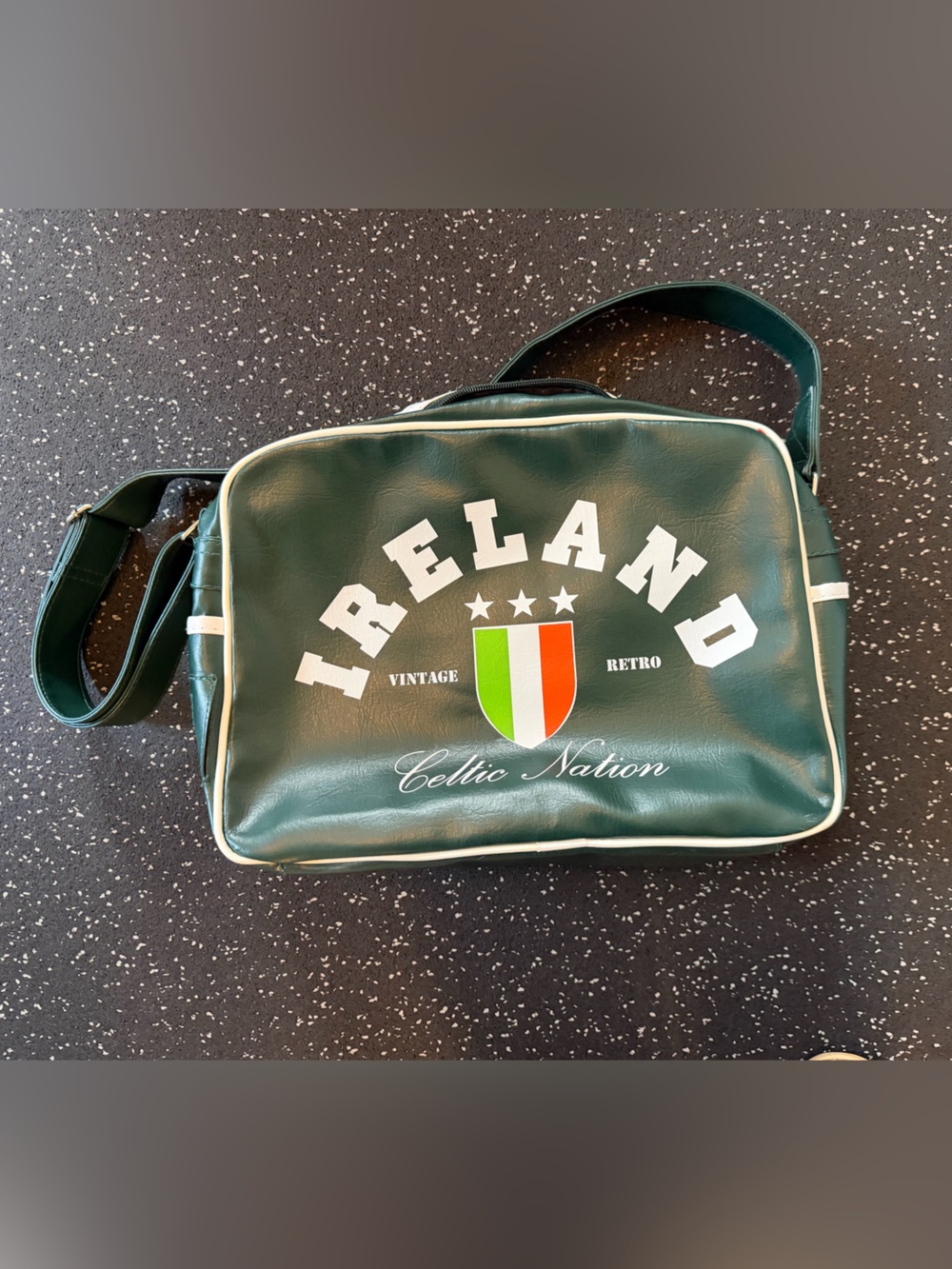 Y2K Retro Soccer Sporty Style Ireland Craftwear Crossbody Everyday / Travel Bag.